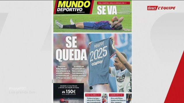 🇫🇷 –  Il Real Madrid stampa molto amareggiato il giorno dopo il prolungamento di Kylian Mbappé al PSG
