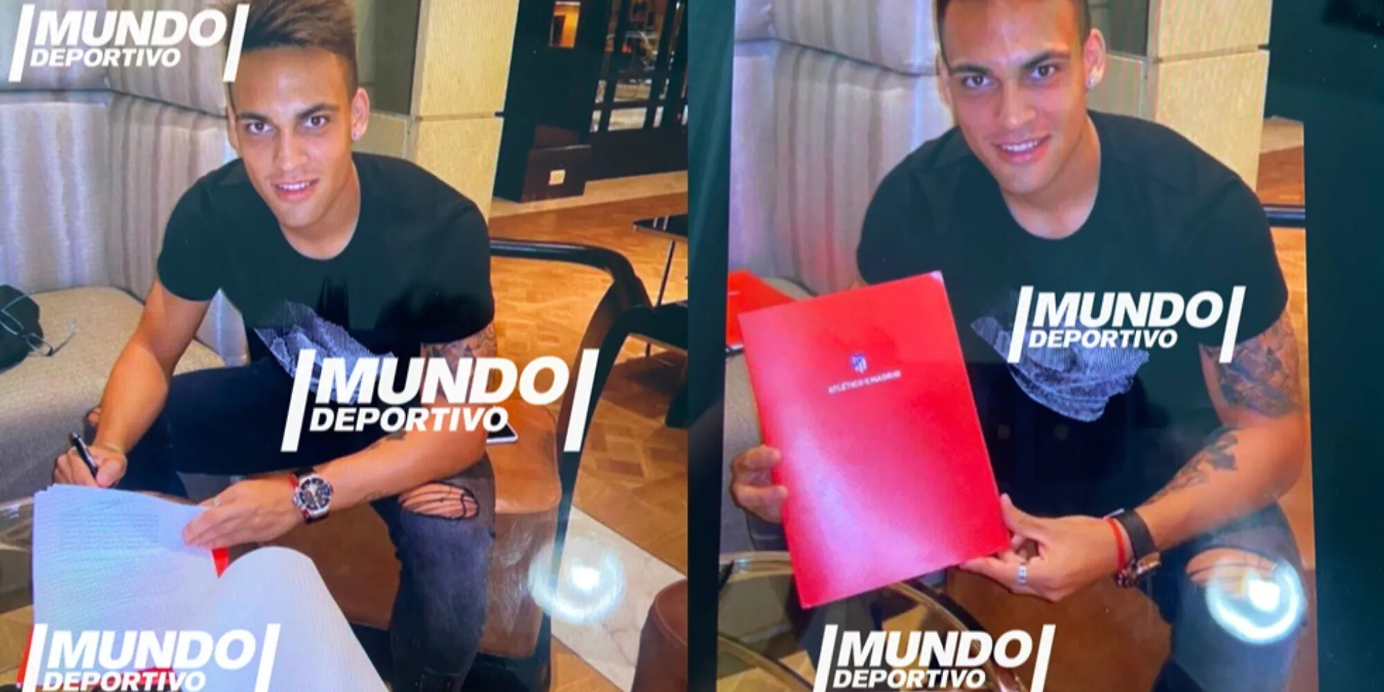 Tuttosport – “Ecco le foto di quando Lautaro firmò per l’Atletico Madrid”