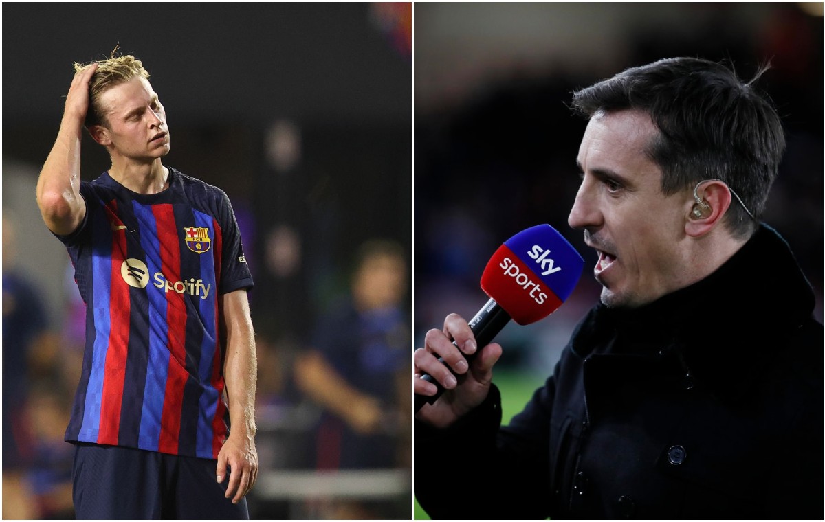 Gary Neville afferma che l’obiettivo di trasferimento del Manchester United “dovrebbe prendere in considerazione un’azione legale” contro il Barcellona