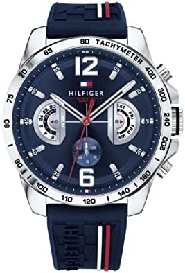 Tommy Hilfiger Orologio Multi-quadrante Quarzo Uomo con Cinturino in Gomma 1791476 – idea regalo milan