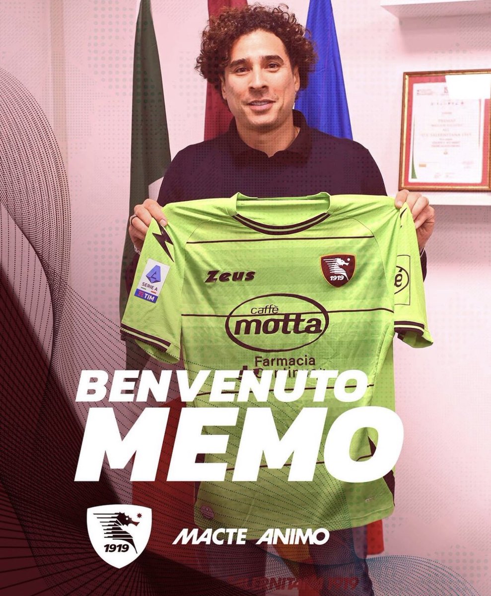 F. Romano pubblica:  Ufficiale, confermato.  Memo Ochoa firma come nuovo giocatore della Salernitana e proverà…