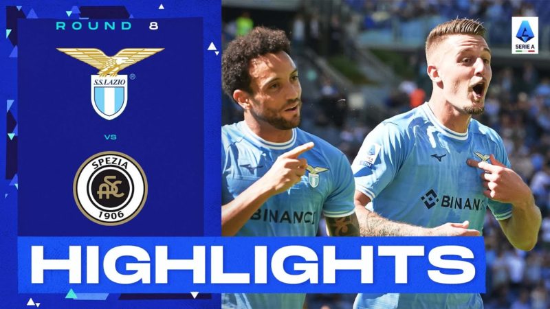 Lazio-Spezia 4-0 |  Savic brilla nella vittoria empatica della Lazio: gol e highlights |  Serie A 2022/23