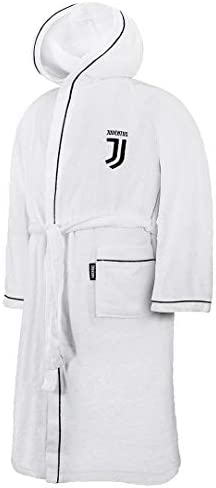 JUVENTUS 9634 020 2131 Accappatoio, 100% Cotone, Bianco, 25 x 20 x 5 cm – idea regalo sampdoria