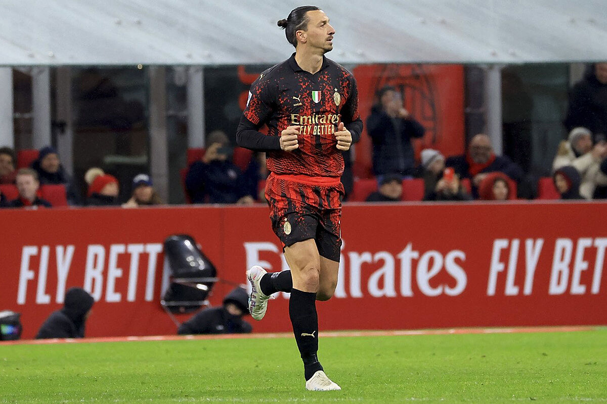 Serie A: Ibrahimovic riappare a 41 anni con il Milan nove mesi dopo l’operazione