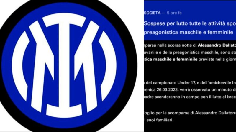 TS – Inter, morto il dirigente Dallatorre in un incidente stradale