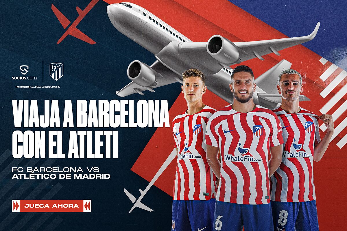 Fan Token: ‘Vola con la squadra’, i tokenisti avranno l’opportunità di viaggiare con l’Atlético a Barcellona