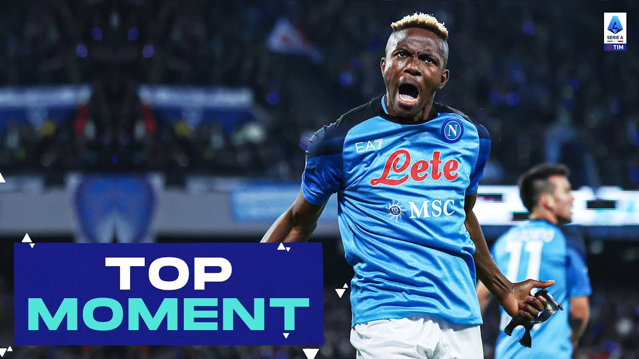 Osimhen lo ha fatto sembrare così facile |  Momento migliore |  Napoli-Roma |  Serie A 2022/23