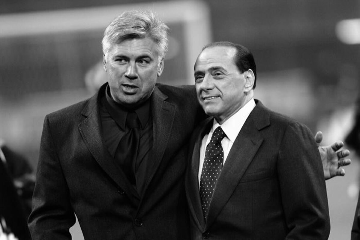 Serie A: Il commosso messaggio di Ancelotti per licenziare Berlusconi: “Grazie Presidente”