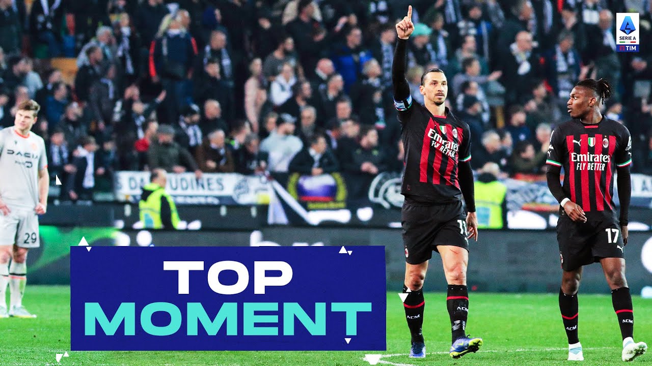 Zlatan Ibrahimovic batte il record della Serie A |  Momento migliore |  Udinese-Milan |  Serie A 2022/23