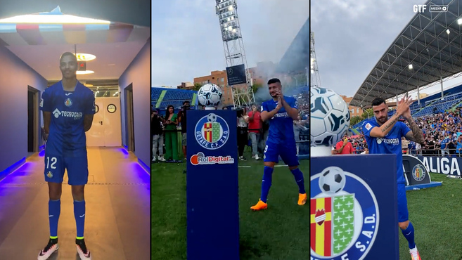 Getafe: Più di 3.000 persone al Colosseo per la presentazione di Greenwood, Oscar Rodríguez e Diego Rico