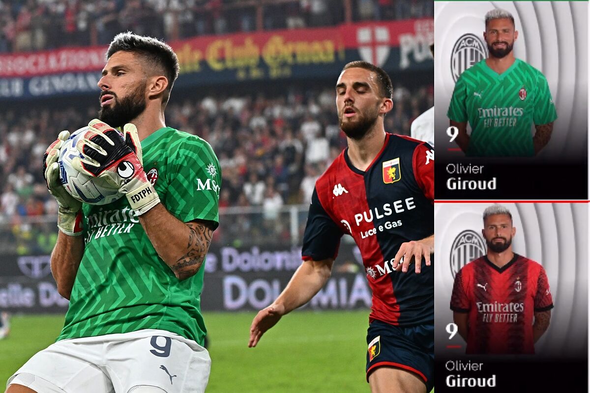 Serie A: il Milan rende omaggio a Giroud e mette in vendita la maglia del portiere