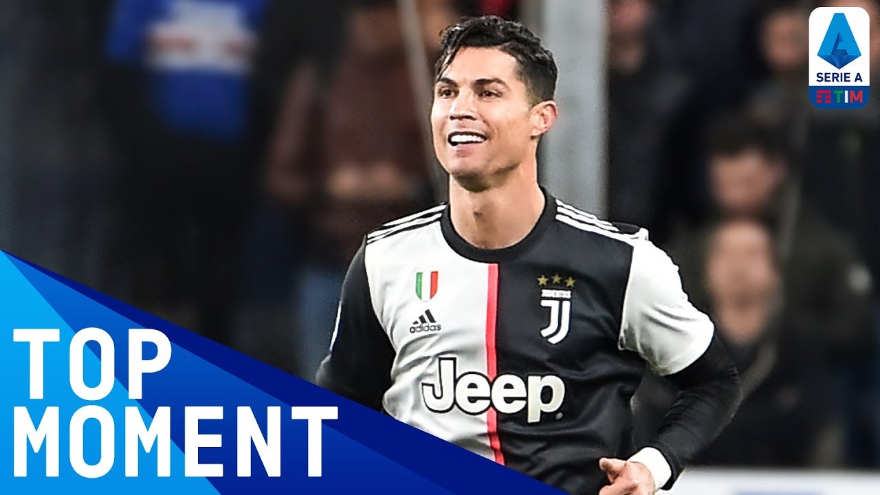 Ronaldo segna un gol pazzesco con un salto da gigante!  |  Sampdoria-Juventus 1-2 |  Momento principale |  Serie A-TIM