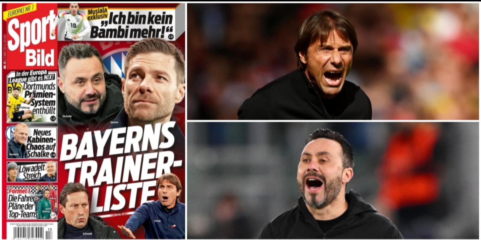 Corriere dello Sport – “Bayern, anche Conte e De Zerbi in corsa per la panchina dopo Tuchel”