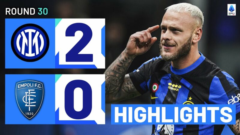 INTER – EMPOLI 2-0 | HIGHLIGHTS | Dimarco ispira la capolista | Serie A 2023/24