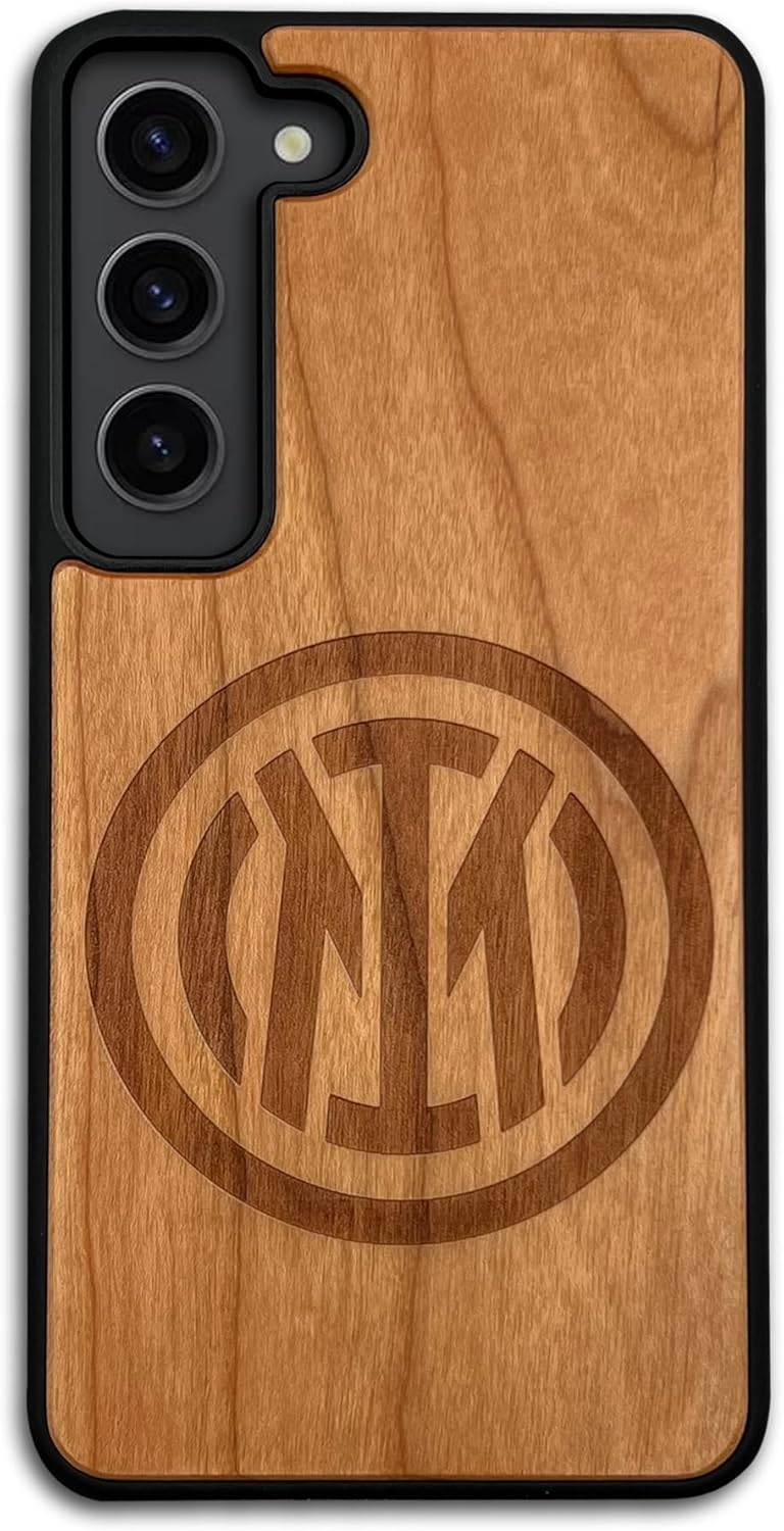 Inter Iconic Puzzles, Cover Ufficiale in Legno 100% sostenibile, Compatibile con Samsung S23, Resistente, Idea Regalo – idea regalo inter