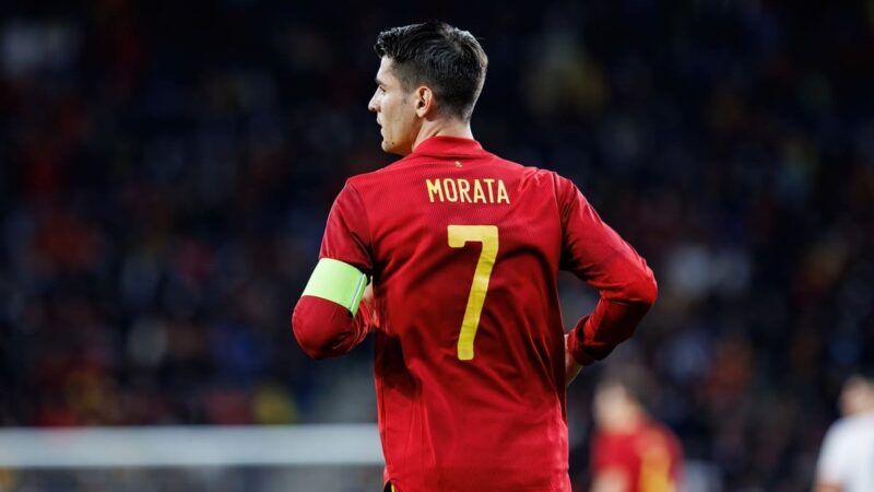 Il ct della Spagna De la Fuente difende Morata in difficoltà