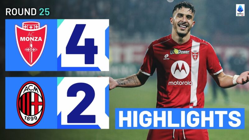 MONZA-MILAN 4-2 | HIGHLIGHTS | Monza vittoriosa in un thriller da sei gol | Serie A 2023/24