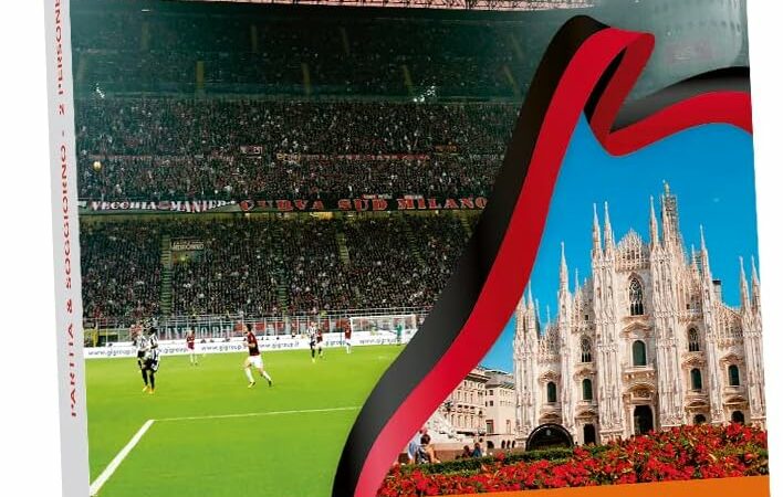 Tick&Box, Cofanetto Regalo, AC Milan Soggiorno, 1 Partita + 1 Notte, 2 Persone, Notte in Albergo a Milano – idea regalo milan