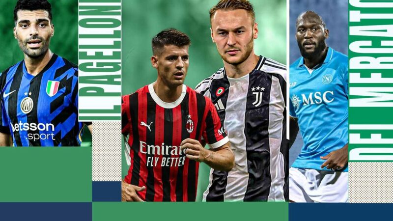 Il Pagellone del Calciomercato: Juventus regina, il Milan strappa la sufficienza, Inter 6,5 e Napoli a un passo dal 9|Primapagina