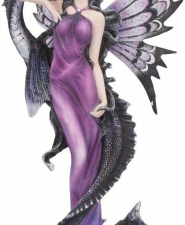 Nemesis Now Guardians Embrace – Statuetta piccola, 29 cm, colore: Viola – idea regalo as roma