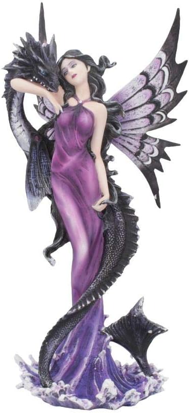 Nemesis Now Guardians Embrace – Statuetta piccola, 29 cm, colore: Viola – idea regalo as roma