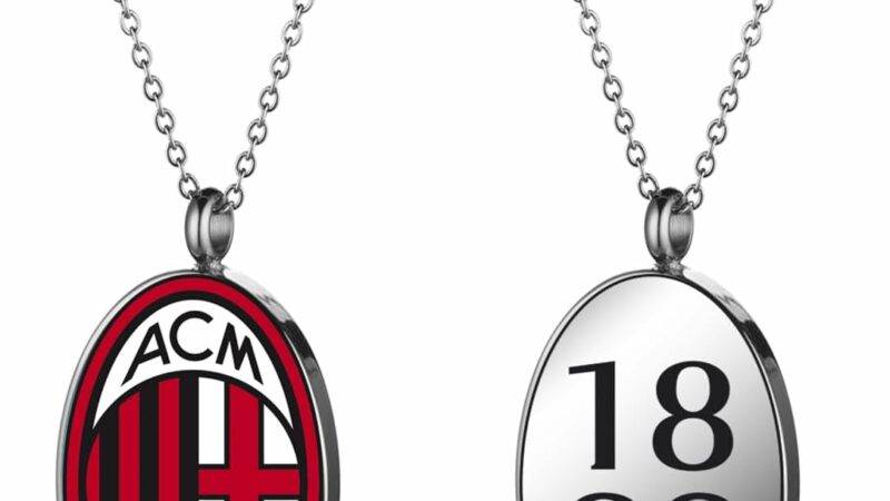 AC Milan MEDAGLIA UFFICIALE IN ACCIAIO CON SMALTO VERSIONE BIMBO – idea regalo milan