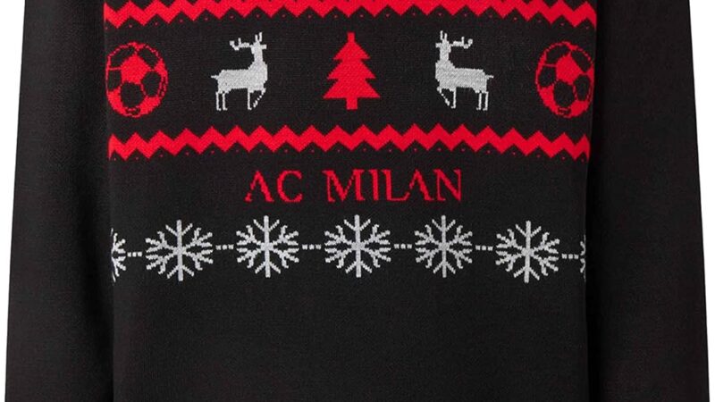 AC Milan Maglione Natalizio 2022 Maglione Unisex – Adulto – idea regalo milan