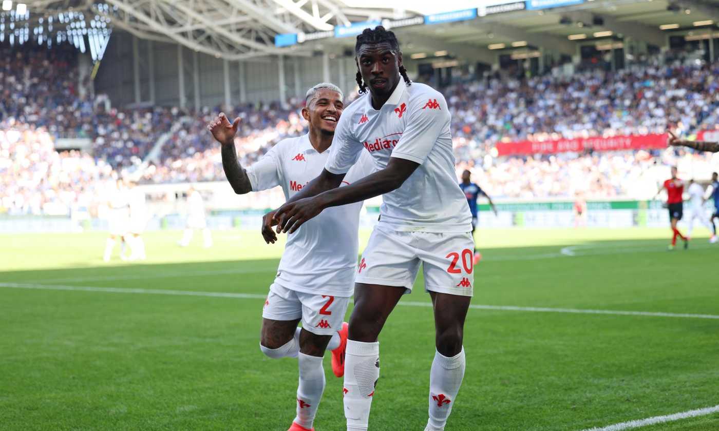 Kean è scatenato: segna ancora con la Fiorentina e festeggia col cappellino di un tifoso|Serie A