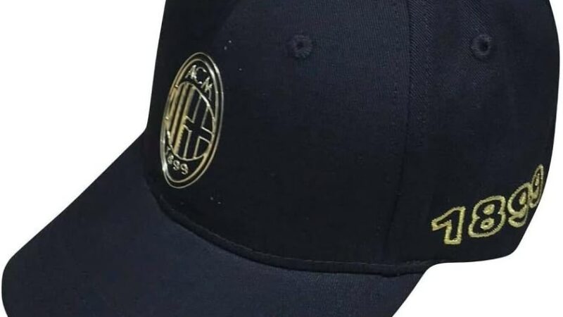 Cappello Milan Ufficiale Nero Berretto Cappellino 1899 CAPMINEDOR – idea regalo milan