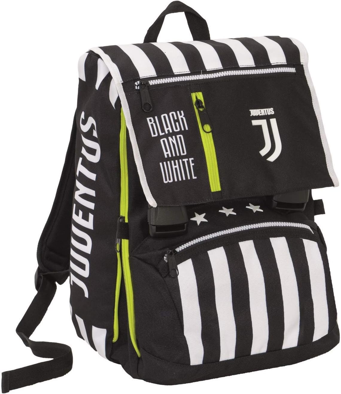 Zaino Estensibile Big Juventus, Best Match, Bianco e Nero, Scuola & Tempo Libero, con Orologio abbinato – idea regalo juve