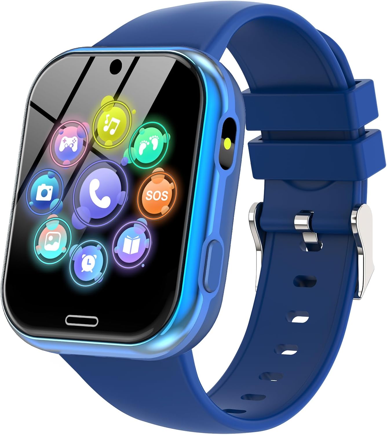 Orologio Smartwatch per Bambini, Telefono Intelligente per Ragazza e Ragazzo con 19 Giochi, Contapassi, Musica MP3, Fotocamera, SOS, Torcia, Sveglia, Regalo Smartwatch per Bambino 4-12 Anni (Blu) – idea regalo inter