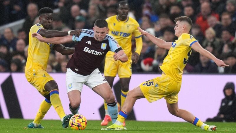 Aston Villa-Crystal Palace 2-2: Villa fuori forma cerca di tornare a vincere