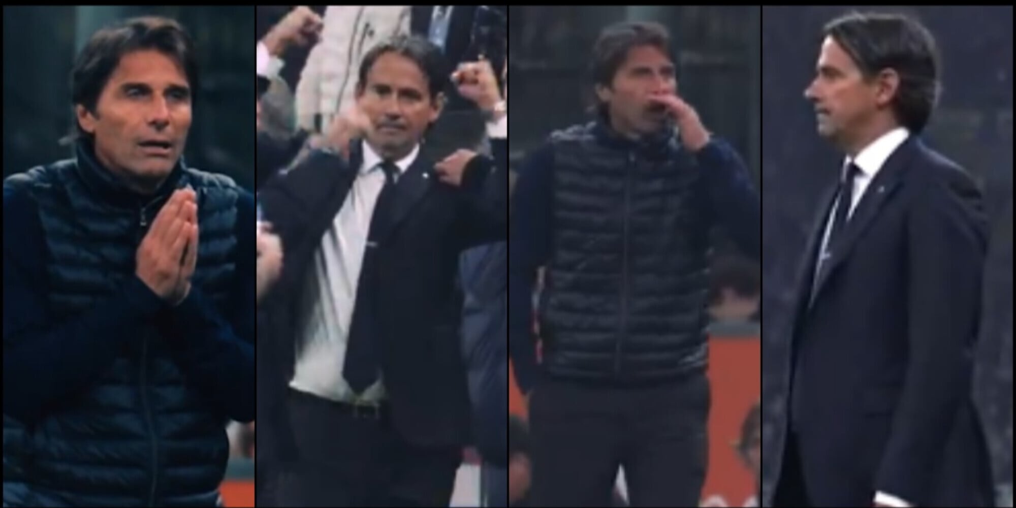 Tuttosport – Conte furia in campo, Inzaghi prima festeggia e poi…